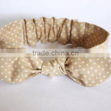 Soft Baby Headband Elastic With Bow Girls Hair Headbands Pure Or Floral Colour photo-4