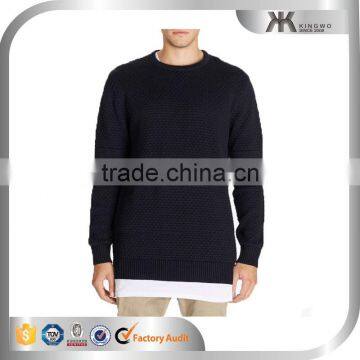 Wholesale Bulk Cheap Custom Crewneck Men's Quilted Sweatshirts