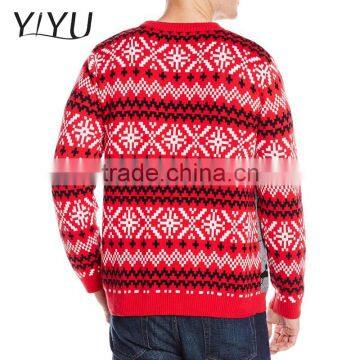 2016 Latest Designs Men's Red Jacquard Christmas Jumper,Ugly Christmas Sweater photo-2