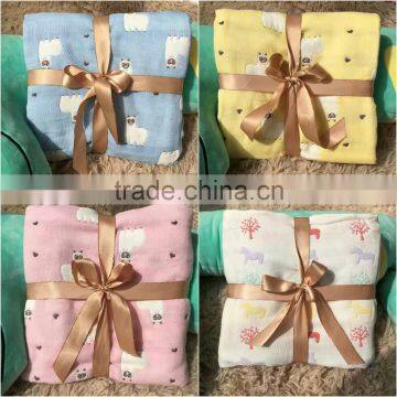 Bedclothes Knit Printed Carpet Blanket Factory China Throw on Sofa Plane Rag Beach Sleep Sack Muslin Cocoon Swaddle Blanket photo-6