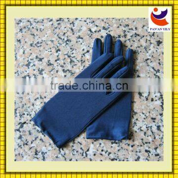 Factory Sale Environmental Protection Material Dark Blue Color Brief Paragraph Ladies Party Gloves