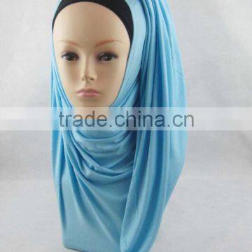 Muslim Lengthened Curling Scarf Korea Sweater Scarf Arabic Pure Color Scarf photo-3