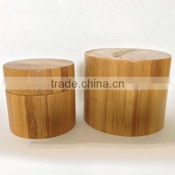New Empty Bamboo Cosmetic Cream Jar photo-2