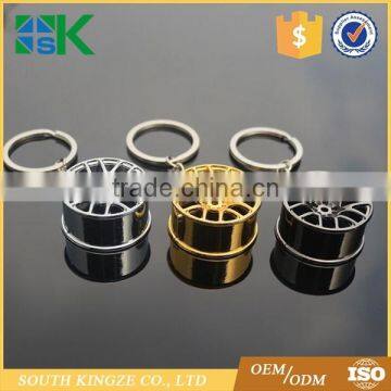 Cheap price zinc alloy auto tire model best friend keychain