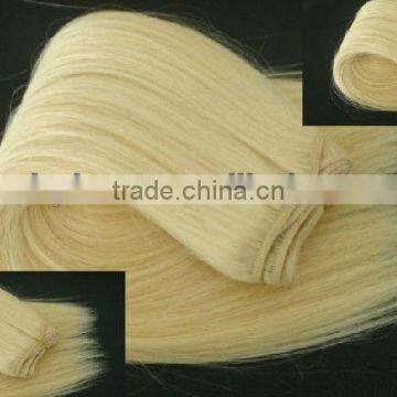 Human Hair Mixed Synthetic Fiber Hair Weaving photo-2
