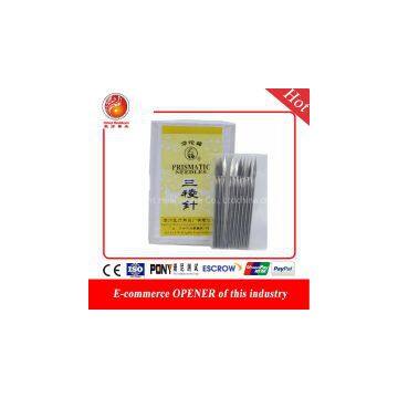 three edged needle for massage acupuncture needles acupuncture100pcs/box of 1.6mm and 2.6mm 65mm long for hot sale
