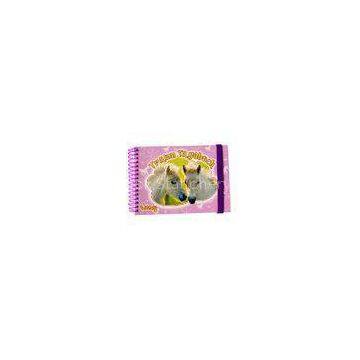 Elastic band closure water proof paper cover Spiral Bound Notebook