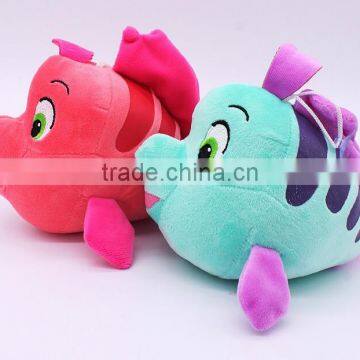 Super cute color salmon plush toys , OEM Stuffed fish Shape Plush Toy