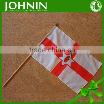 Factory directly sale soccer fans application plastic stick Northern Ireland flag