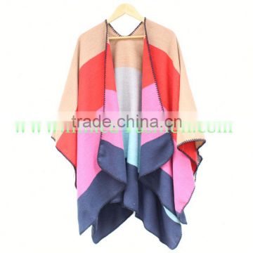 Bohemian Winter Dress Acrylic warm ponchos tassel shawls Fall garments