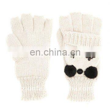 fashional popular cute warm cozy soft knit animal mitten