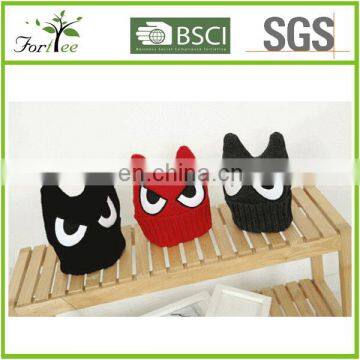 fashional cute 100% acrylic cat ear knitted hat