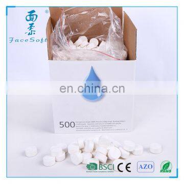 Candy Packing Promotional Nonwoven Fabric Compressed Round Mini Coin Disposable Tissue for Face Clean Towels or Napkin photo-6