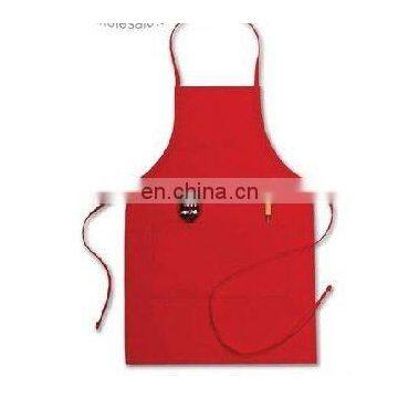 Red adult full apron with printing logo