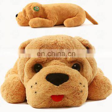 Large size soft wholesale sleeping bull dog plush toy