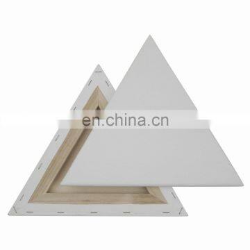 30cm Side 100% Cotton Triple-Primed Triangular Stretched Canvas