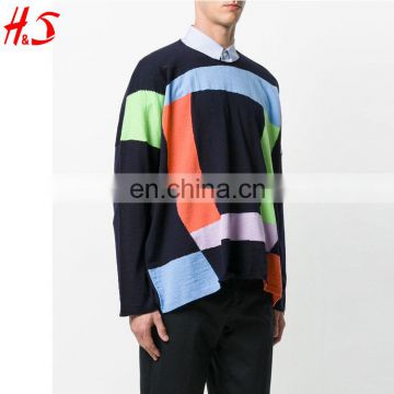 2017 New Style Hot Sale Mens Long Sleeve Knit Sweater High Quality