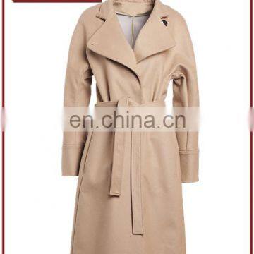 Chinese Manufacturer European Wool Ladies Long Coat Design