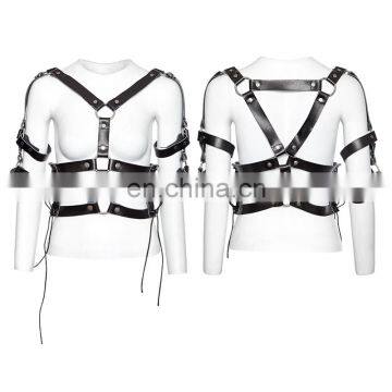 Punk Rave Gothic Black Top Costume Harness S-218 photo-5