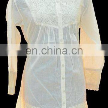 LADIES 100% COTTON SUMMER SHIRT photo-5