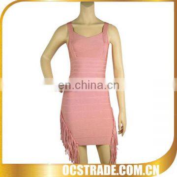 2013 new design pink semi formal dress