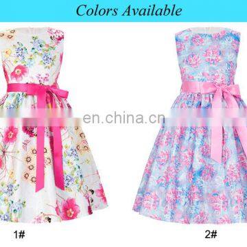 Grace Karin Children Kids Sleeveless Round Neck Birthday Party Dress 2 Year Old Grl Dress CL008997-2 photo-6