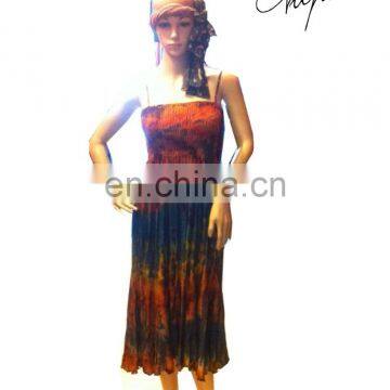 Elegant Women Dress Long Dress Only Tie Dye Maxi Dress.