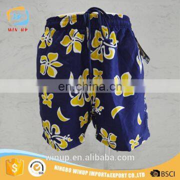 Hot Selling Fashion Mens Shorts Polyester Swim Shorts With Inner Brief