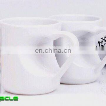 Fashion Lover Ceramic Type Heart Shape Sublimation Photo Mug