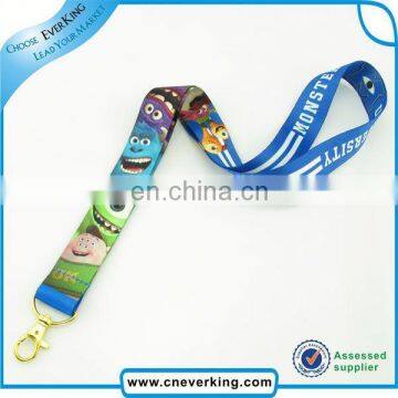 Factory popular custom dye sublimation/heat transfer lanyard