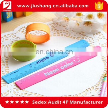 Wholesale Custom Cheap Multifunction Silicone Ruler Slap Bracelet