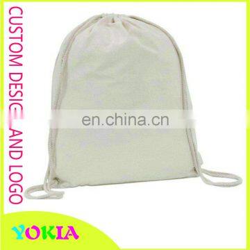 customized Blank natural color Drawstring Bags