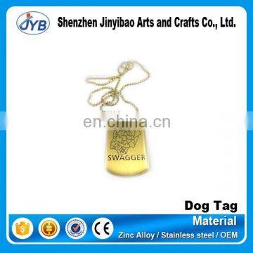 made in China custom gold metal brand tag wholesale