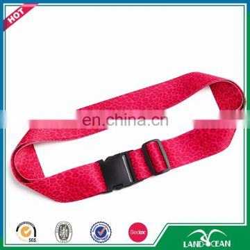 Hot sale customized pad woven logo way luggage strap