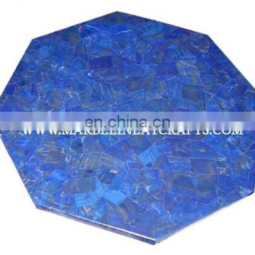 Octagonal Lapiz Lazuli Coffee Table Top