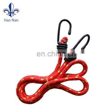 Colorful elastic bungee cord with plastic hook