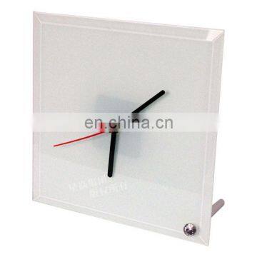 New design glass photo frame with clock High Quality Sublimation Blank Glass Photo Frame for Decoration