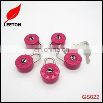 Factory supply red metal padlock for notebook