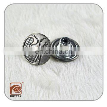 High quality siliver classic jeans tack button,metal blazer buttons,button factory