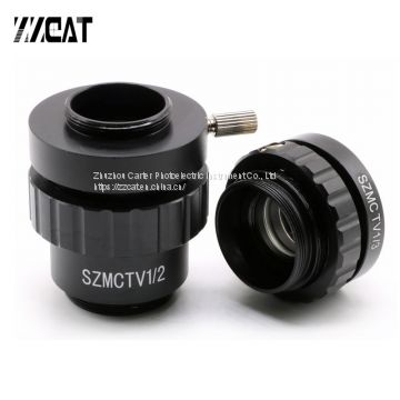 0.5X 0.3X C Mount Adapter Reduce Lens CCD Camera Interface Electronic Eyepiece Reduction Lens for Trinocular Stereo Microscope