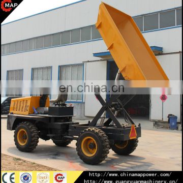 bulk materials transport 4wd hydraulic site dumper with lift platform