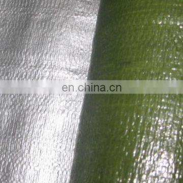 High quality and cheap price woven Green & Silver Tarpaulin Sheet Polyethylene Cloth