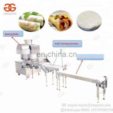 Hot Sale Industrial Egg Grain Lumpia Sheet Tortilla Injera Wrapper Spring Roll Making Machine Price photo-3