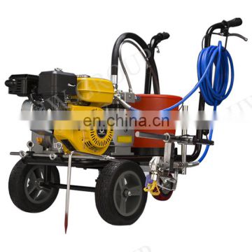 High efficiency cast iron road marking machine gasoline engine asphalt road line marking machine