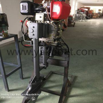 6HP 1-cylinder Air-cooled 4 Stroke Diesel Outboard Marine Engine photo-2
