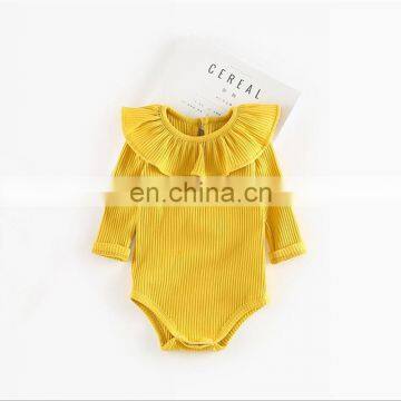 Infants & Toddler Clothes Rib Cotton Ruffle Princess Baby Girls Romper photo-3