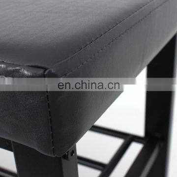 Customized PVC Leather Hallway Shoe Rack Seating With Metal Steel Double Size Bench Organizer Holder Rack photo-4