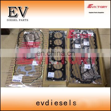 Engine overhaling gasket For Cat excavator C6.6 piston ring set cylinder head gasket kit