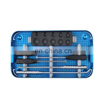 CE&ISO Orthopedic Spine Instrument Set Titanium Mesh Cage Instrument Set photo-3