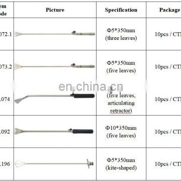 Abdominal Retractor With 10mm Diam Five Leaves and Articulating Retractor photo-6
